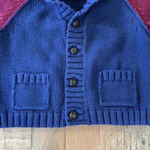 Janie and jack cowl neck cardigan grandpa sweater - Picture 2 of 5